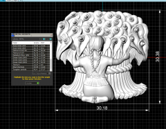 Flower Girl Kolye Ucu 3D Model