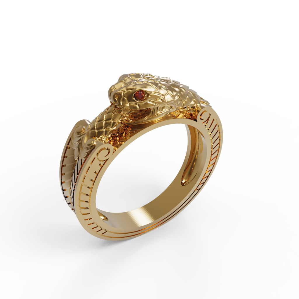 Yılan Sarmalı Yuzuk 3D Model
