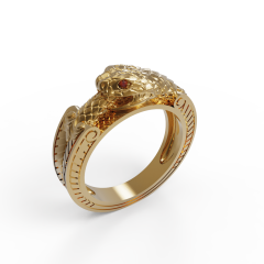 Yılan Sarmalı Yuzuk 3D Model