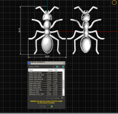 Karınca Kolye Ucu 3D Model