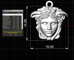 Medusa Kolye Ucu 3D Model