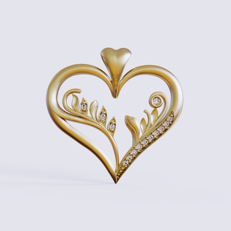 Kalpli Kolye Ucu Seri 03 3D Model
