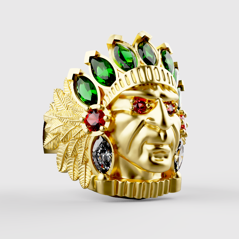 KızılDerili Yüzük 3D Model