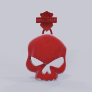 Harley Davidson Kolye Ucu 3D Model