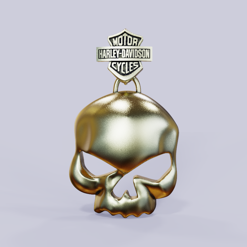 Harley Davidson Kolye Ucu 3D Model