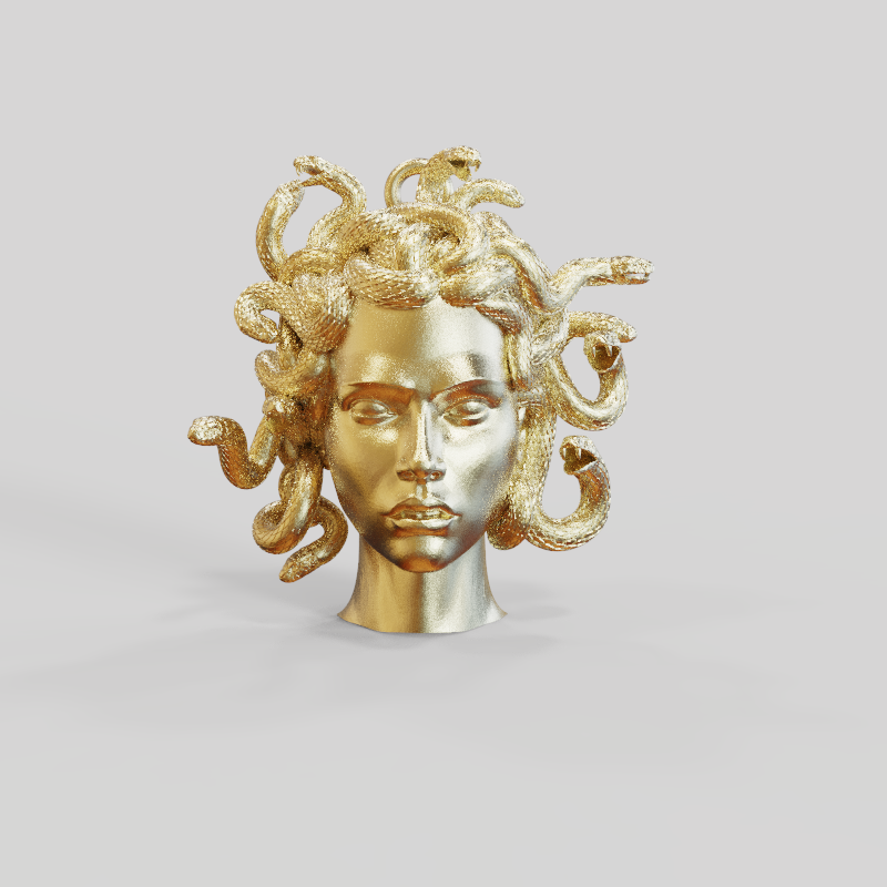 Medusa 3D Kolye Ucu