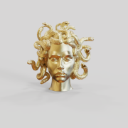 Medusa 3D Kolye Ucu