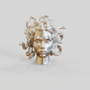 Medusa 3D Kolye Ucu