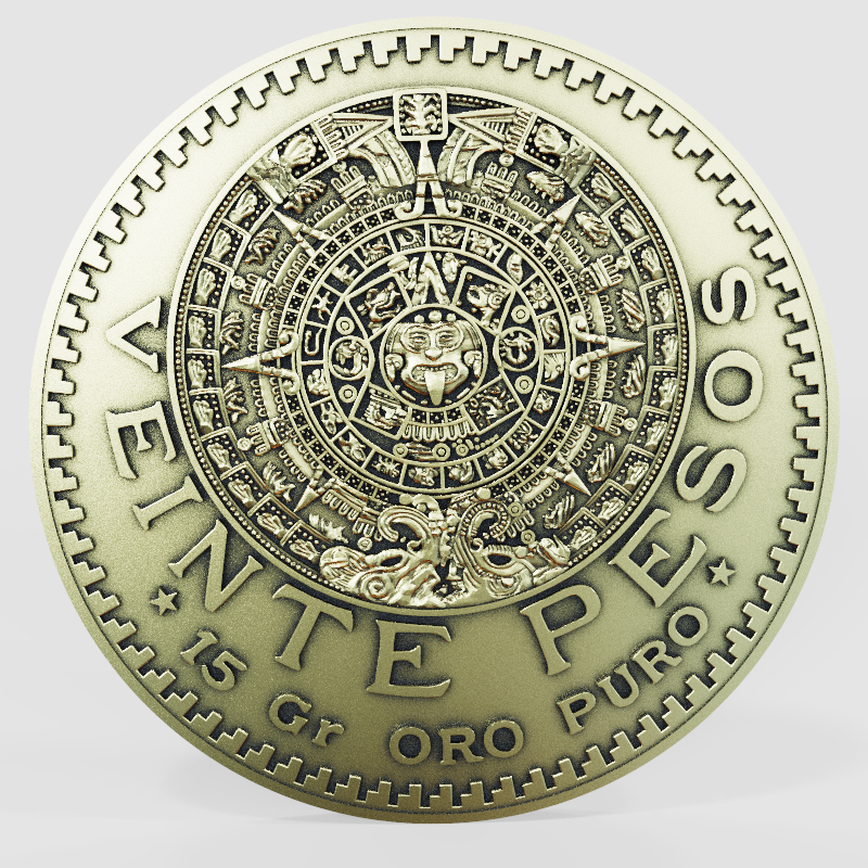50 Pesos 3D Model
