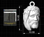 Hz. İsa Kolye Ucu 3D Model