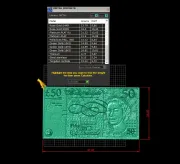 50 Pound  3D Kolye Ucu