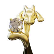 Cute Rabbit Ring 3D Model