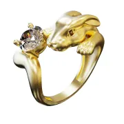 Cute Rabbit Ring 3D Model
